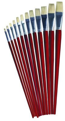 Pędzle 579 płaskie 12 szt. rozm. 1-12, 12 szt. GRAND 170-1423 Grand Pędzle 579 płaskie 12 szt. rozm. 1-12, 12 szt. GRAND 170-1423 Grand