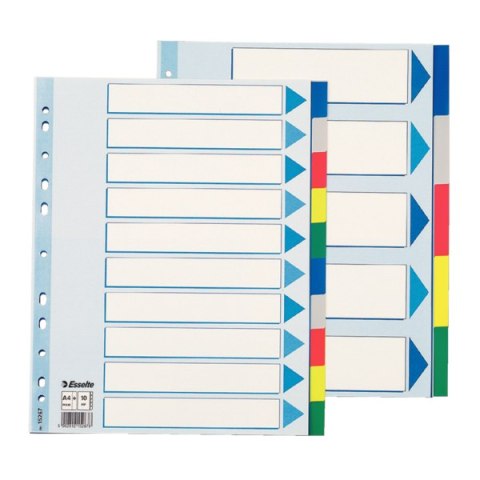 Przekładki plastikowe MAXI z PP ESSELTE 10 kart 15267 Esselte Przekładki plastikowe MAXI z PP ESSELTE 10 kart 15267 Esselte
