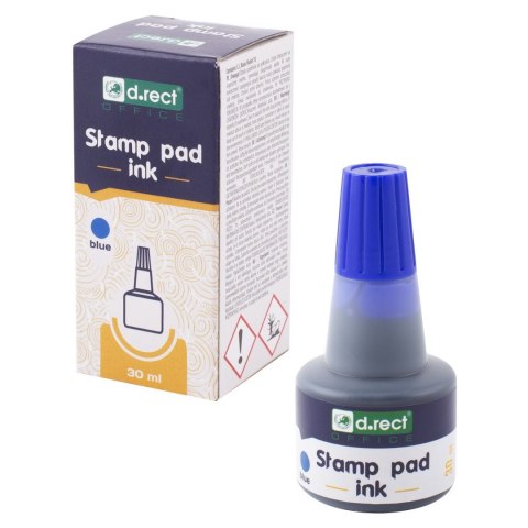 Tusz do stempli niebieski D.RECT 30ml 105304 LEVIATAN D.Rect Tusz do stempli niebieski D.RECT 30ml 105304 LEVIATAN D.Rect