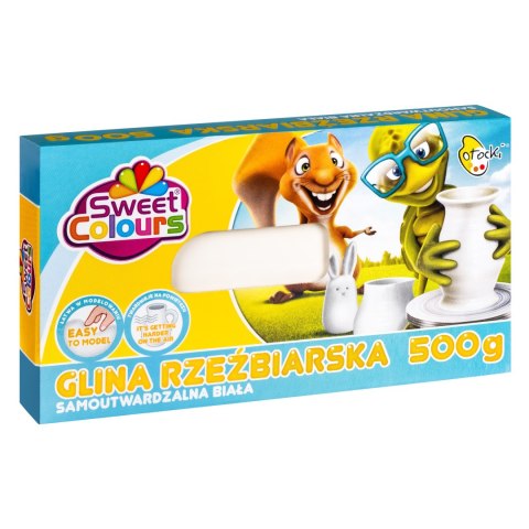 Glina rzeźbiarska samoutwardzalna biała 500g Sweet Colours 00584 OTOCKI Otocki