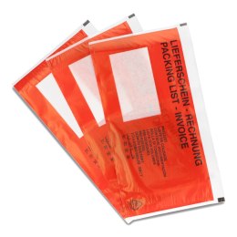 Koperty Kurierskie DL, transparentne czerwony nadruk, (1000 szt.) PRZYLGI ikk240115Bred EMERSON Emerson