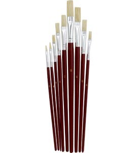 Pędzle 882B płaskie 9 szt., 9 szt. GRAND 170-1415 Grand