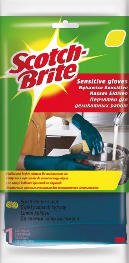 Rękawice SCOTCH BRITE_ Sensitive, rozm. S, niebieskie Scotch Brite 3M
