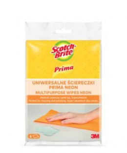 Ściereczki PRIMA Neon, 6szt., mix kolorów 3M Prima 3M
