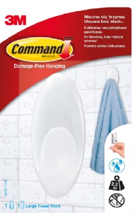 Akcesoria łazienkowe COMMAND_ (BATH-17), duży, biały Command 3M