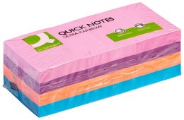 Bloczek samop.Q-CONNECT Brilliant 38x51mm 3x4x100 kart.mix kol.KF02516 Q-Connect