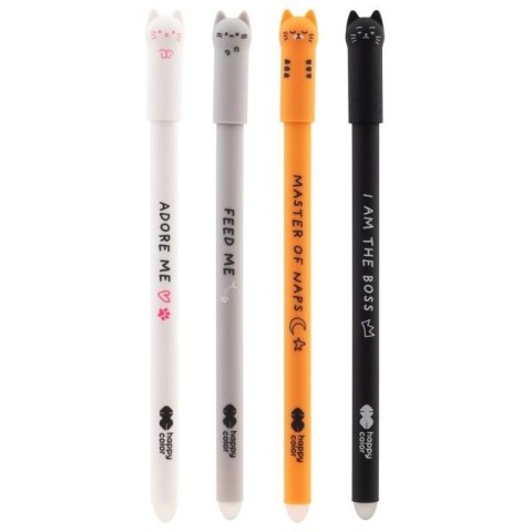 Długopis usuwalny kitty 0.5mm niebieski HAPPY COLOR 4120 01ki-3 Happy Color