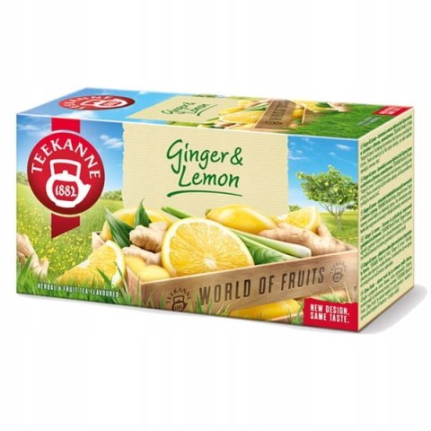 Herbata TEEKANNE imbir i cytryna 20t owocowa Teekanne