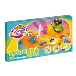 Modelina 10 kolorów fluo Sweet Colours 01440 KOMA-PLAST Koma Plast