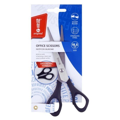 Nożyczki biurowe czarne MemoBe 15,5 cm MN101-00 Memobe