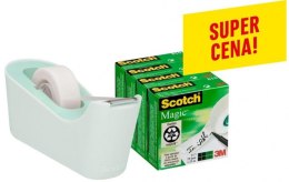 Taśma biurowa SCOTCH_ Magic_(C18-4M), matowa, 19mm, 33m, 4szt., podajnik C-18 GRATIS (X) Scotch 3M