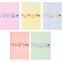 Zeszyt Oxford Flowers A5 60 kartek kratka 5x5 mm Mix 400181450 Oxford