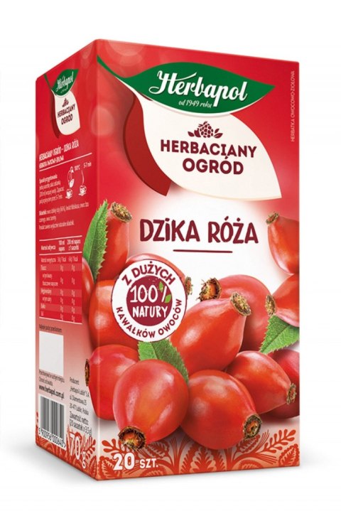 Herbata HERBAPOL HERBACIANY OGRÓD Dzika Róża 20t Herbapol Herbata HERBAPOL HERBACIANY OGRÓD Dzika Róża 20t Herbapol