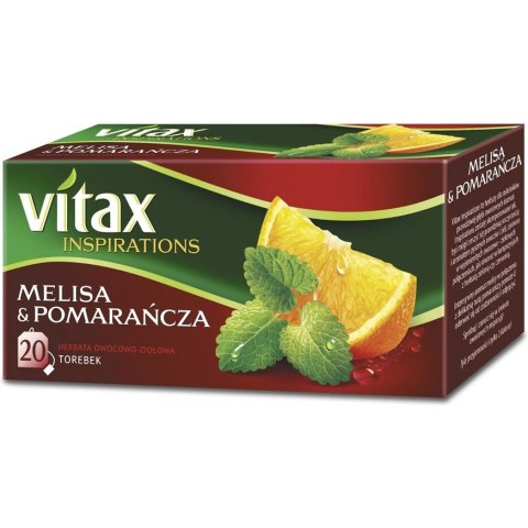 Herbata VITAX INSPIRATIONS Melisa&pomarańcza (20 saszetek) 33g zawieszka Vitax Herbata VITAX INSPIRATIONS Melisa&pomarańcza (20 saszetek) 33g zawieszka Vitax