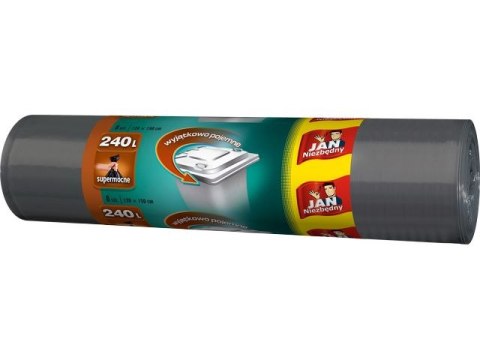 JAN NIEZBĘDNY Worki LD czarne 240l 8 szt. 18059 Jan Niezbędny JAN NIEZBĘDNY Worki LD czarne 240l 8 szt. 18059 Jan Niezbędny