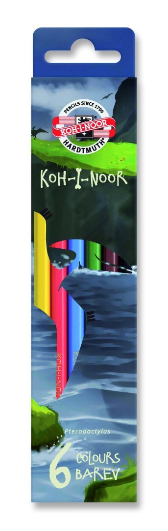 Kredki 3591 6 kol. DINO KOH I NOOR (X) Koh-i-noor Kredki 3591 6 kol. DINO KOH I NOOR (X) Koh-i-noor