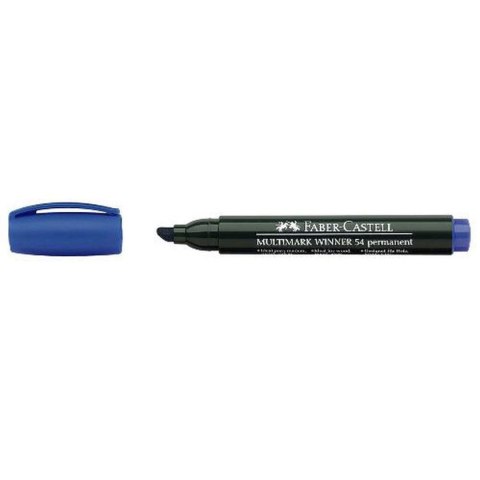 Marker permanentny ścięta końcówka FC157951 niebieski FABER CASTEL Faber-Castell Marker permanentny ścięta końcówka FC157951 niebieski FABER CASTEL Faber-Castell