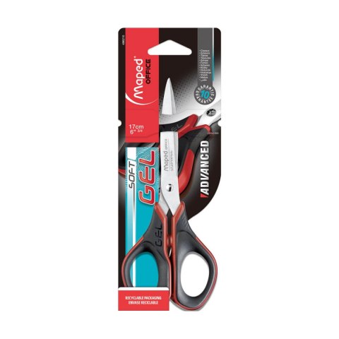 Nożyczki ADVANCED GEL 17cm symetryczne MAPED 496210 Maped Nożyczki ADVANCED GEL 17cm symetryczne MAPED 496210 Maped