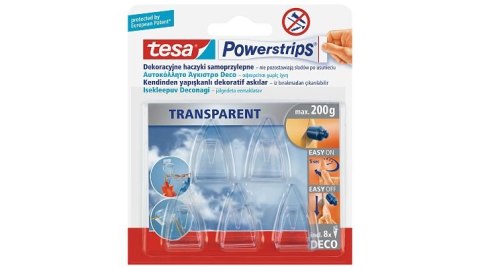 Plastry samoprzylepne 8szt.+Haczyki 5szt.TESA POWERSTRIPS Deco 58900-00017-0 Tesa Plastry samoprzylepne 8szt.+Haczyki 5szt.TESA POWERSTRIPS Deco 58900-00017-0 Tesa
