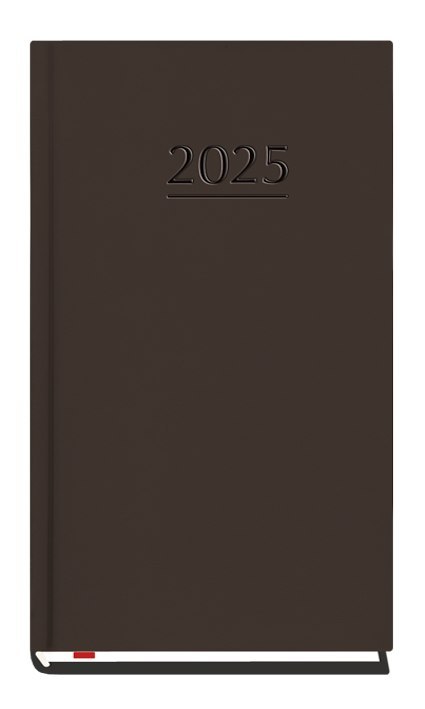 Terminarz Kieszonkowy 90x165mm 2025 - czarny Michalczyk i Prokop T-231V-V kalendarz 1 tydzień na 2 stronach Michalczyk i Prokop