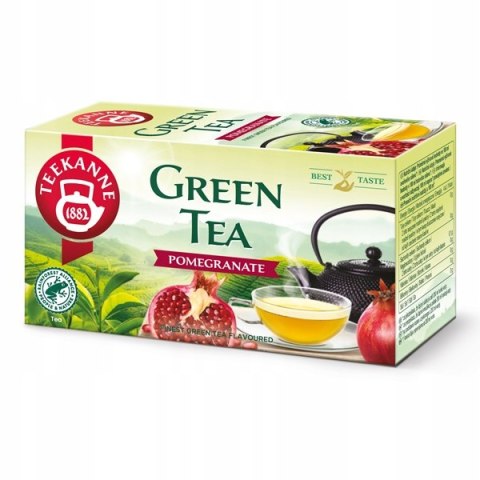Herbata TEEKANNE GREEN POMEGRANATE o smaku granatu 20x 1,75g Teekanne