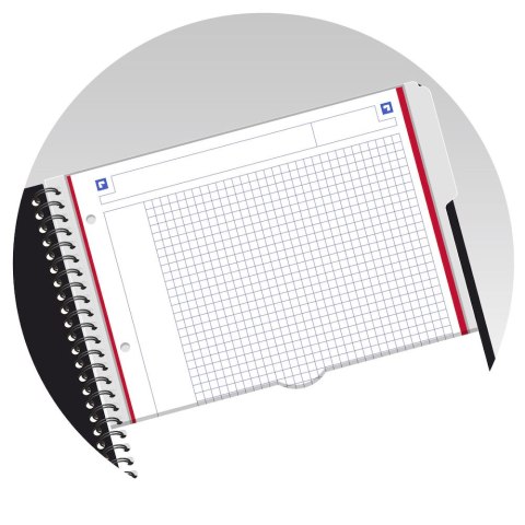 Kołonotatnik A4 80 kartek, kratka / tagi, STUDENT PROJECTBOOK, OXFORD, 400037432 Oxford