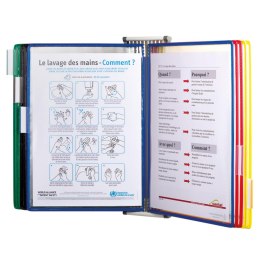 Naścienny system prezentacyjny Djois x TARIFOLD a4 + 5 paneli prezentacyjnych z ograniczeniami, mix kolorów 414159 TR Tarifold