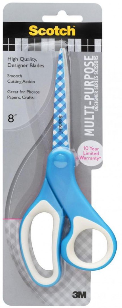 Nożyczki uniwersalne SCOTCH_ (1428-PG MIX), ostrze Kratka, 20,5 cm, mix kolorów Scotch-3M