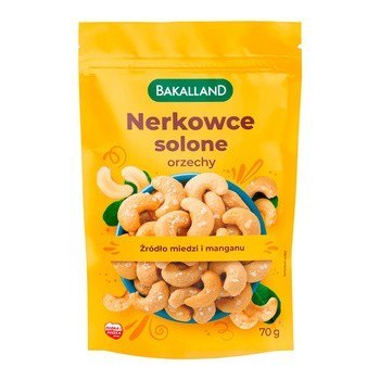 Orzechy nerkowca solone 70g BAKALLAND Bakalland