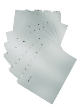 Przekładki HAN Kartei, PP, A4, do kartoteki, A-Z, 25 kart, szare HN984-13 Han
