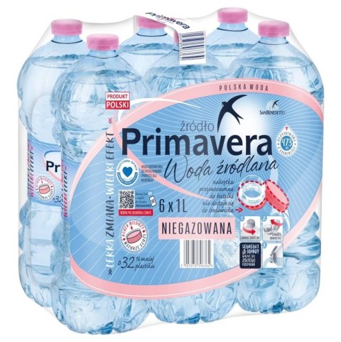 Woda PRIMAVERA 0.5l niegazowana zgrzewka 6 szt. Primavera
