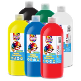 Zestaw 6 farb plakatowych w butelkach 1000ml mix Sweet Colours 60560 OTOCKI Otocki