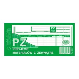 352-8 PZ przyjęcie materiałów z zewnątrz, 1/3 A4 80 kartek, MICHALCZYK&PROKOP Michalczyk i Prokop