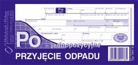 384-8 Przyjęcie odpadu jednopozycyjne Po Michalczyk i Prokop