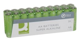Baterie super-alkaliczne Q-CONNECT AA, LR06, 1,5V, 20szt. KF10848 Q-Connect