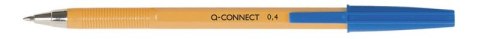 Długopis Q-CONNECT z wymiennym wkładem 0,4mm (linia), niebieski KF34047 Q-Connect