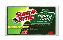 Gąbka do zmywania SCOTCH BRITE, uniwersalna, do szorowania, zielona Scotch Brite 3M