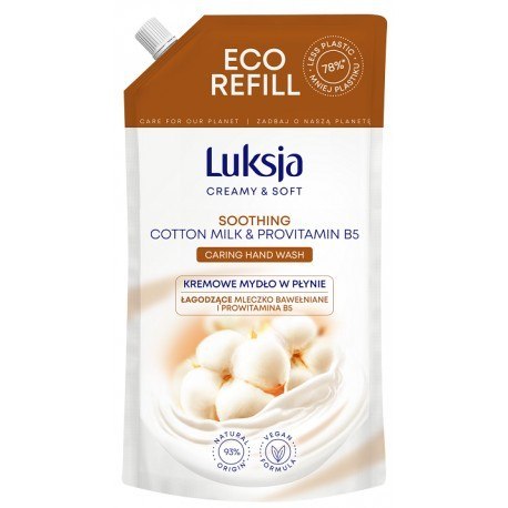 LUKSJA Mydło zapas 400ml COTTON 49138 Luksja