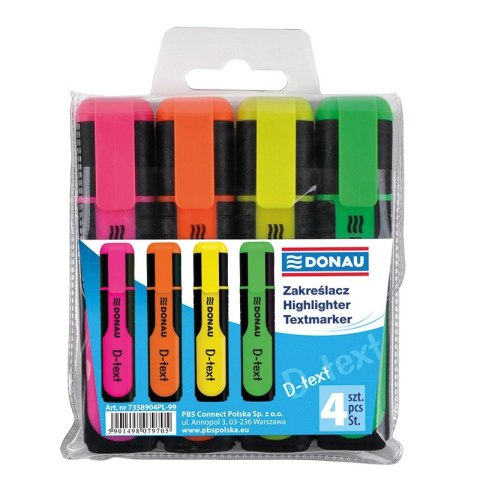 Zakreślacz 4kol.7350904PL-99 D-FRESH DONAU Biella