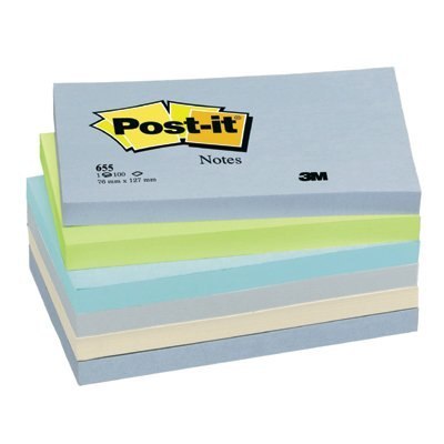 Bloczek 76x127 pal.MINERAL 655ML (6) POST-IT 3M 3M Post-It