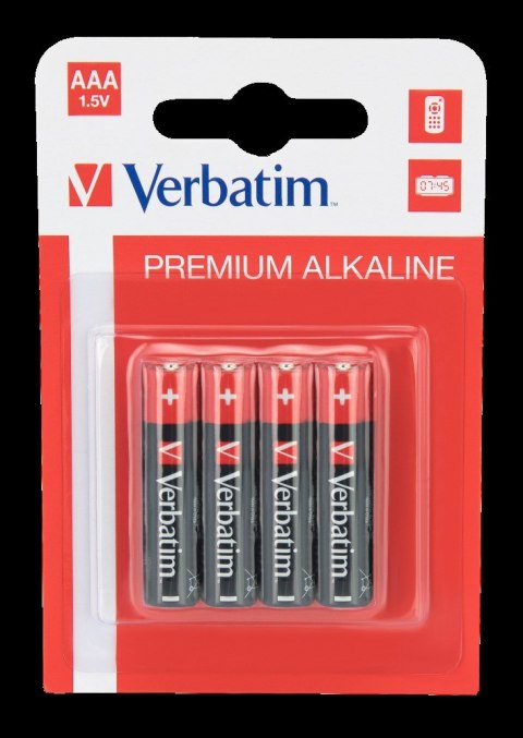 Baterie VERBATIM ALKALICZNE LR03 AAA BLISTER 4szt. 49920 Verbatim