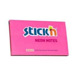 Bloczek STICKN 127x76mm ciemnoróżowy neonowy 100k 21169 STICKN StickN