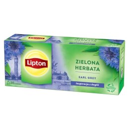 Herbata LIPTON GREEN TEA EARL GREY 20 torebek zielona Lipton