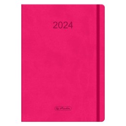 Kalendarz Tygodniowy A5 Flex Różowy 2024 9588377 Herlitz Herlitz