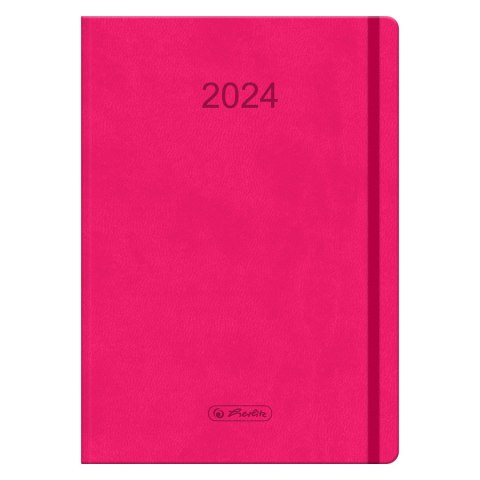Kalendarz Tygodniowy A5 Flex Różowy 2024 9588377 Herlitz Herlitz