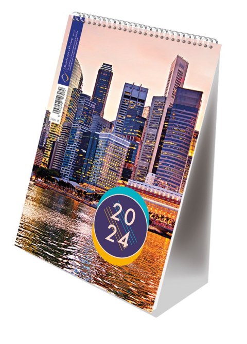 Kalendarz ze spiralką A5 - pionowy 2024 Michalczyk i Prokop T-101-3-18 Michalczyk i Prokop