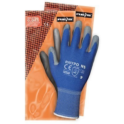 Rękawice powlekane niebiesko-szare Rozmiar 10 RNYPO Reis