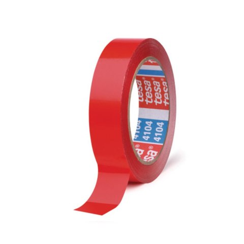 Taśma TESA FILM PVC 4104 kauczukowa 66m x15mm czerwona Tesa Taśma TESA FILM PVC 4104 kauczukowa 66m x15mm czerwona Tesa