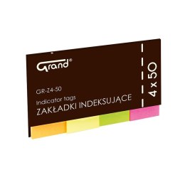 Zakładki indeksujące GRAND GR-Z4-50 4 kol. 50 x 20 mm 150-1418 Eagle