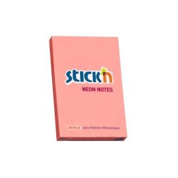 Bloczek STICKN 76x51mm różowy neon 100k 21162 STICKN StickN